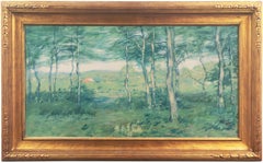 'Springtime, Evening', American Impressionist Oil, New York Metropolitan Museum