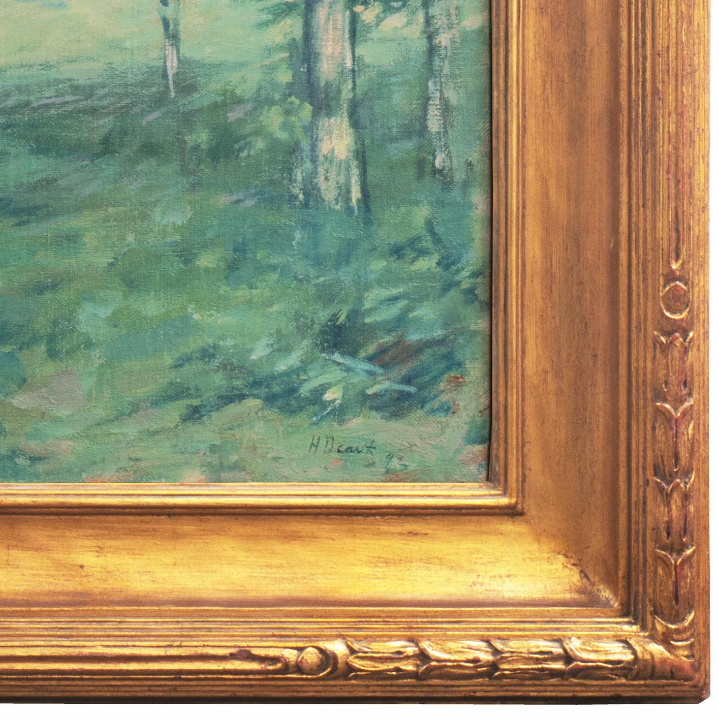 ''Frühjahrsabend'', New York, Metropolitan Museum, Ölgemälde des amerikanischen Impressionismus (Amerikanischer Impressionismus), Painting, von Henry Golden Dearth