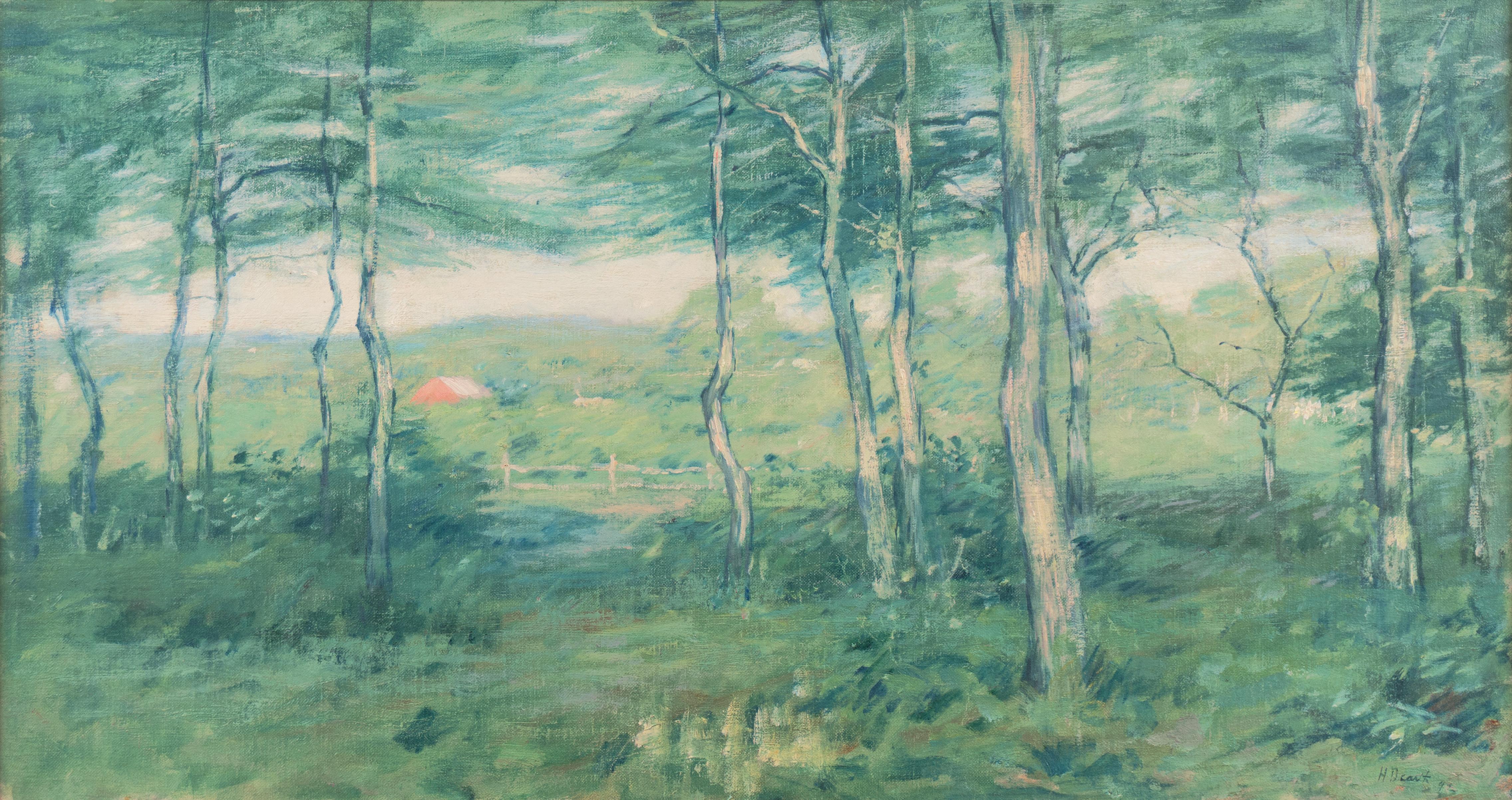 ''Frühjahrsabend'', New York, Metropolitan Museum, Ölgemälde des amerikanischen Impressionismus – Painting von Henry Golden Dearth