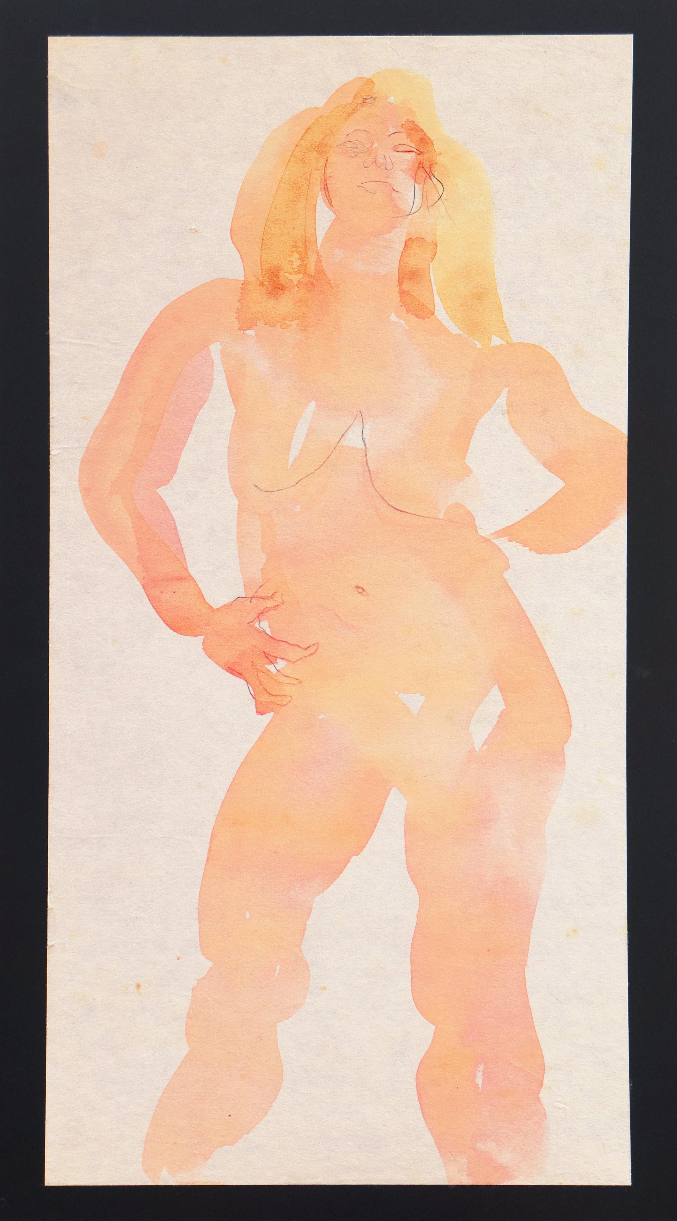 'Standing Nude', Paris, Louvre, Salon d'Automne, Académie Chaumière, LACMA, SFAA For Sale 3