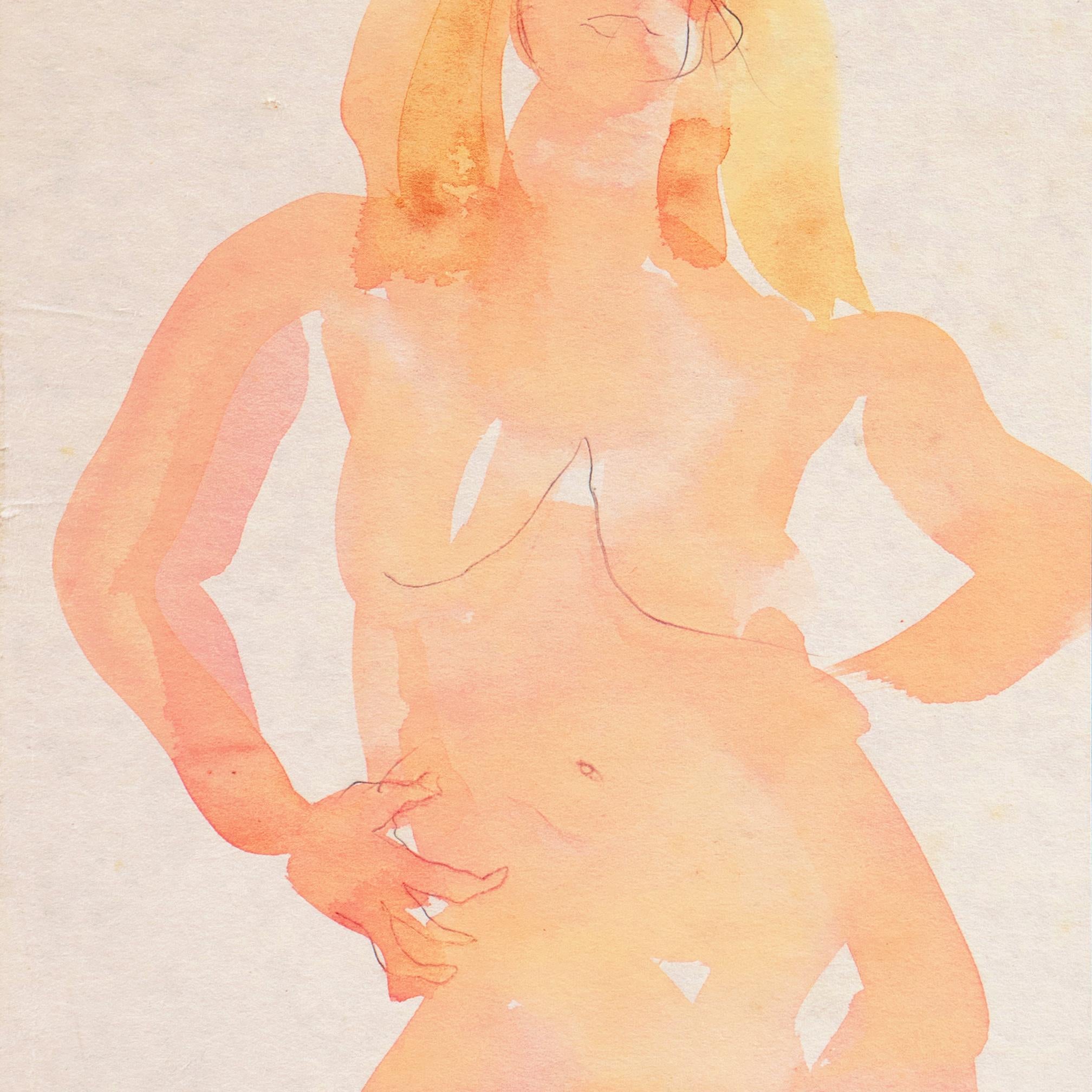 'Standing Nude', Paris, Louvre, Salon d'Automne, Académie Chaumière, LACMA, SFAA For Sale 1