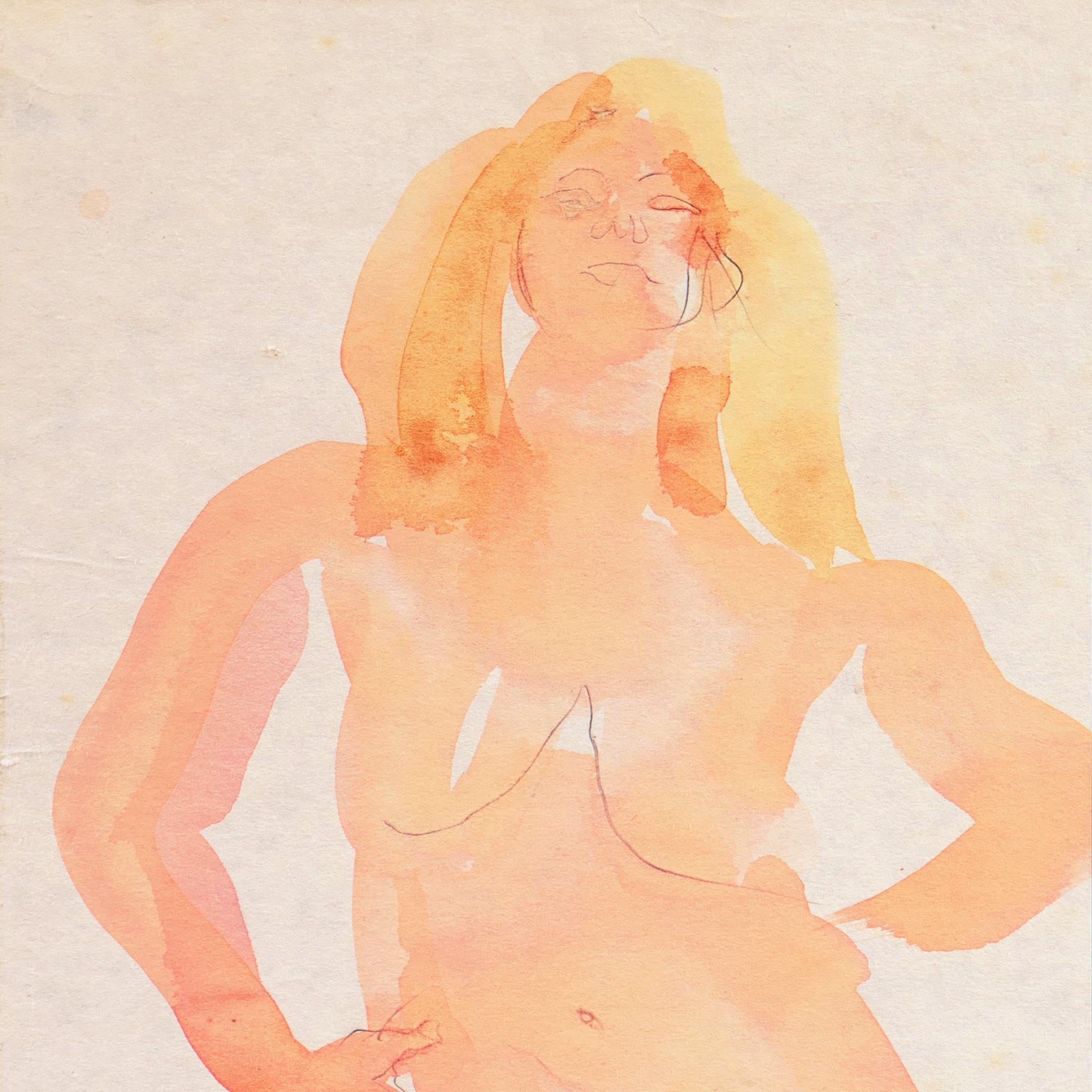 „Standing Nude“, Paris, Louvre, Salon d'Automne, Acadmie Chaumire, LACMA, SFAA (Post-Impressionismus), Art, von Victor Di Gesu
