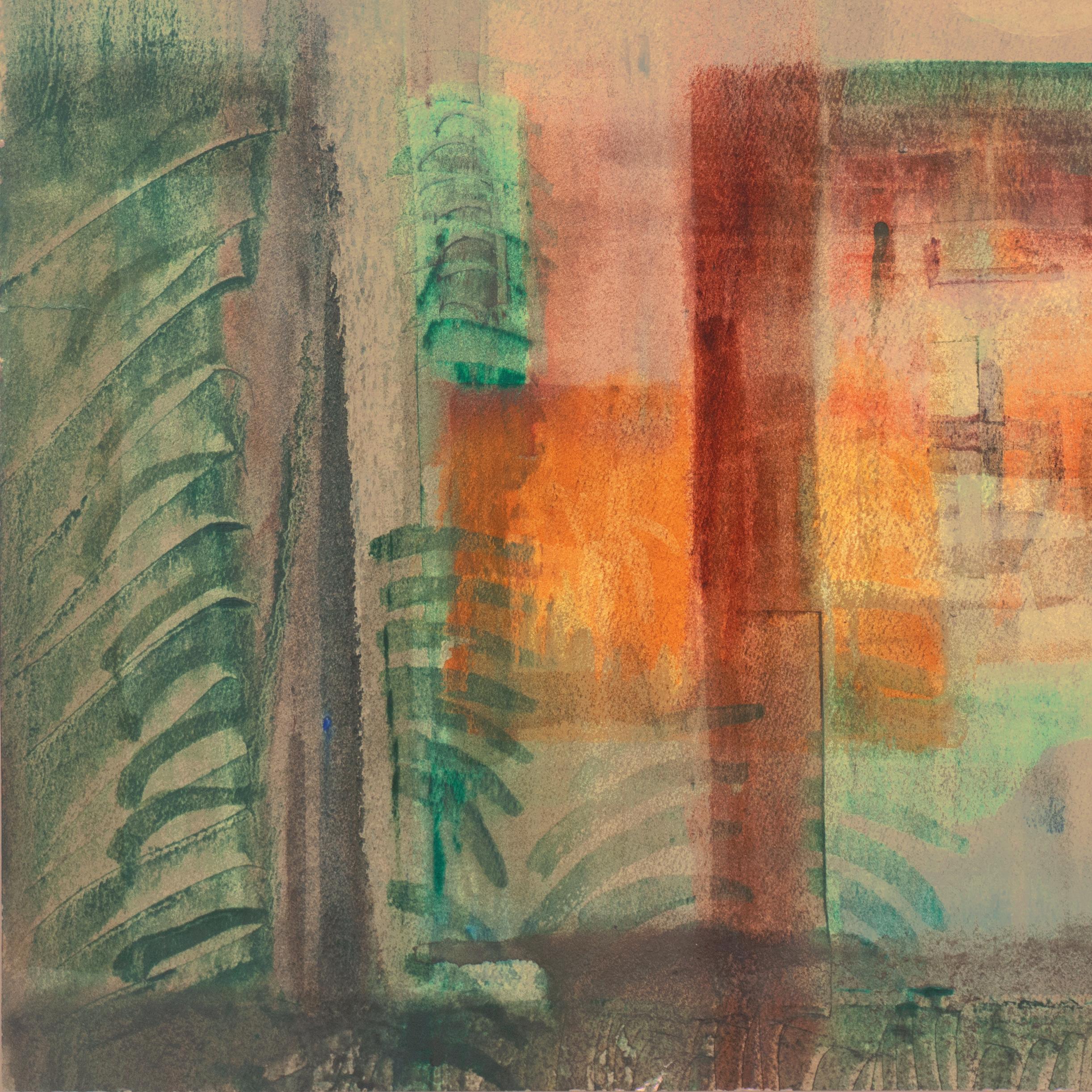 'Evening Landscape' Bay Area Abstraction, San Francisco Museum of Fine Arts, CWS For Sale 1