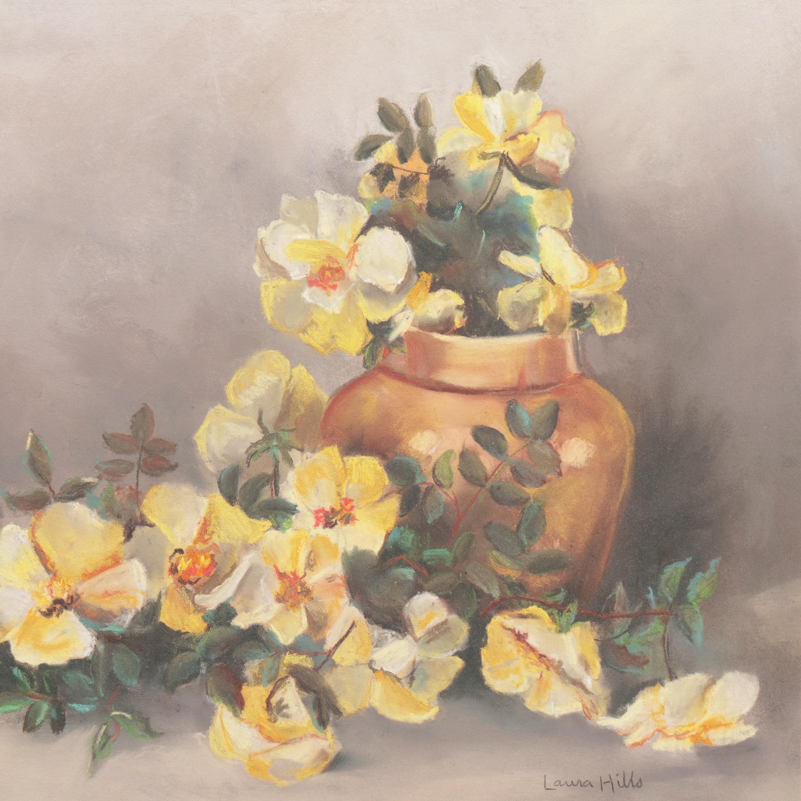 „Still Life of Tea Roses“, Künstlerin, Goldmedaille, PAFA, New York, ASL, NAD im Angebot 1