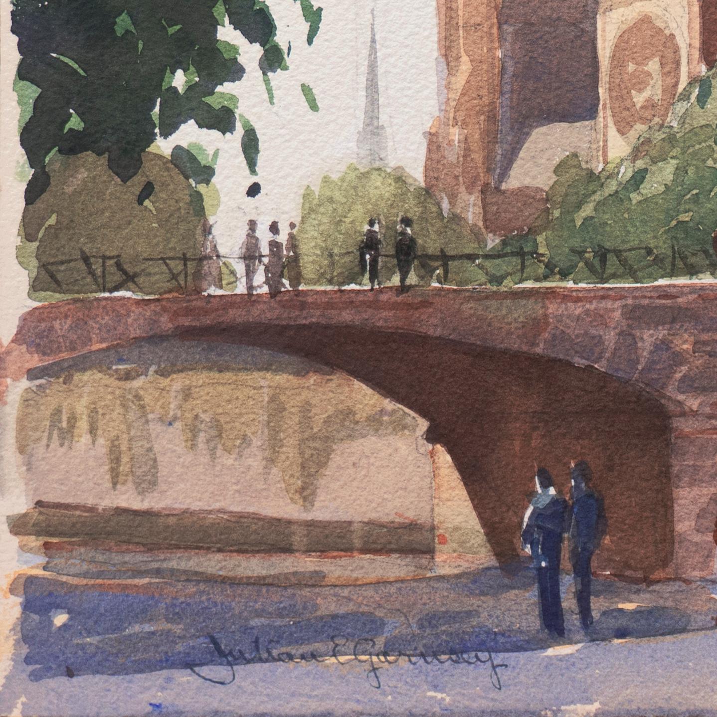 Paris, Notre-Dame et le Pont de l'Archevêché' CAC, Président de l'ASL, Président du CWS - Art de Julian Garnsey