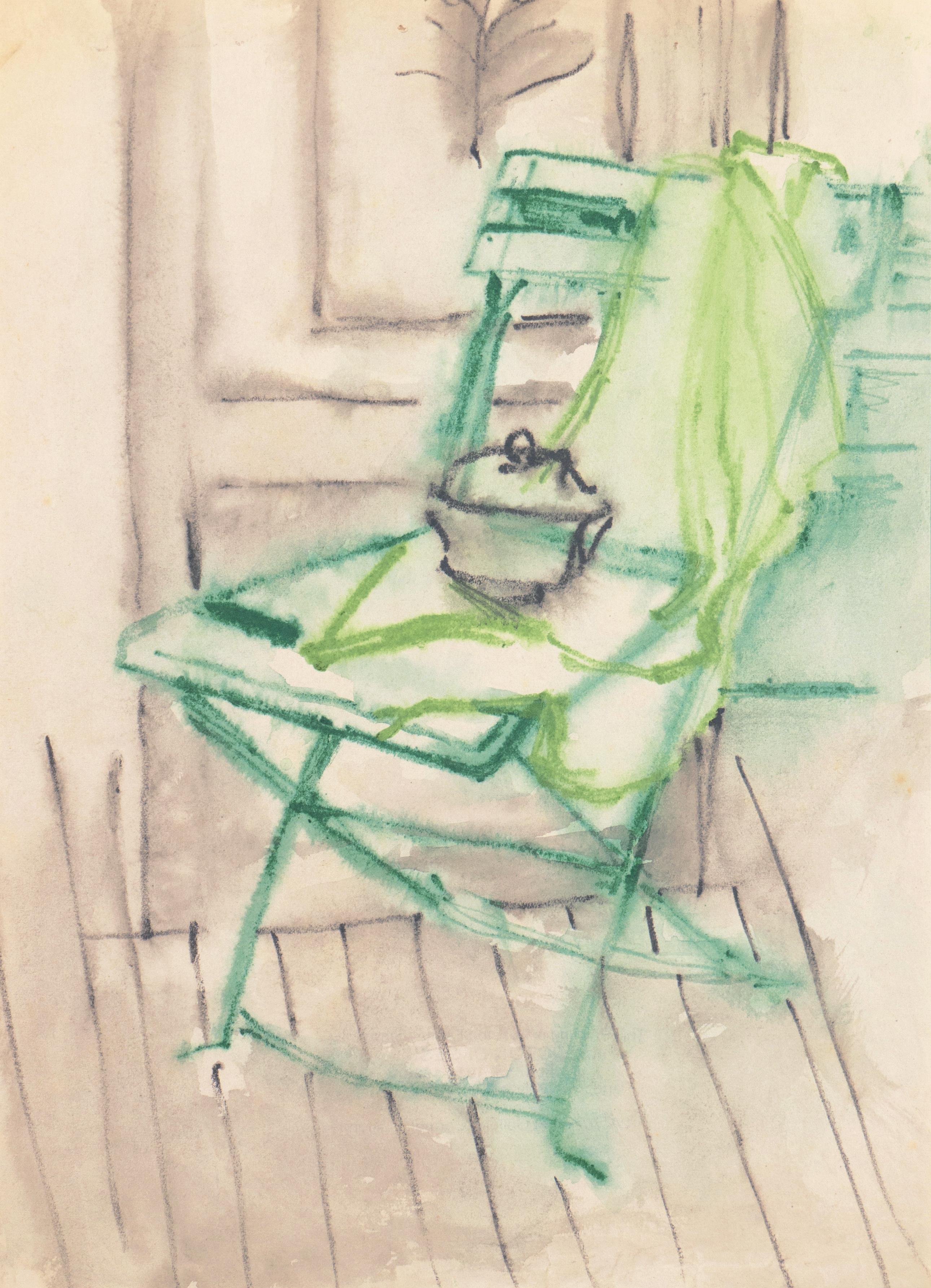 'Green Chair' Carmel, Paris, Louvre, Academie Chaumiere, SFAA, LACMA