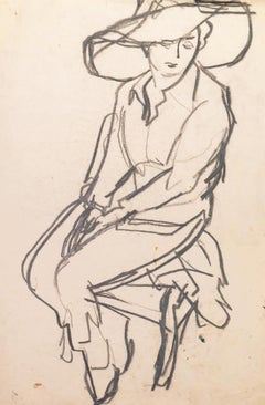 'Woman Seated' Carmel, Paris, Louvre, Academie Chaumiere, SFAA, LACMA, Carmel CA