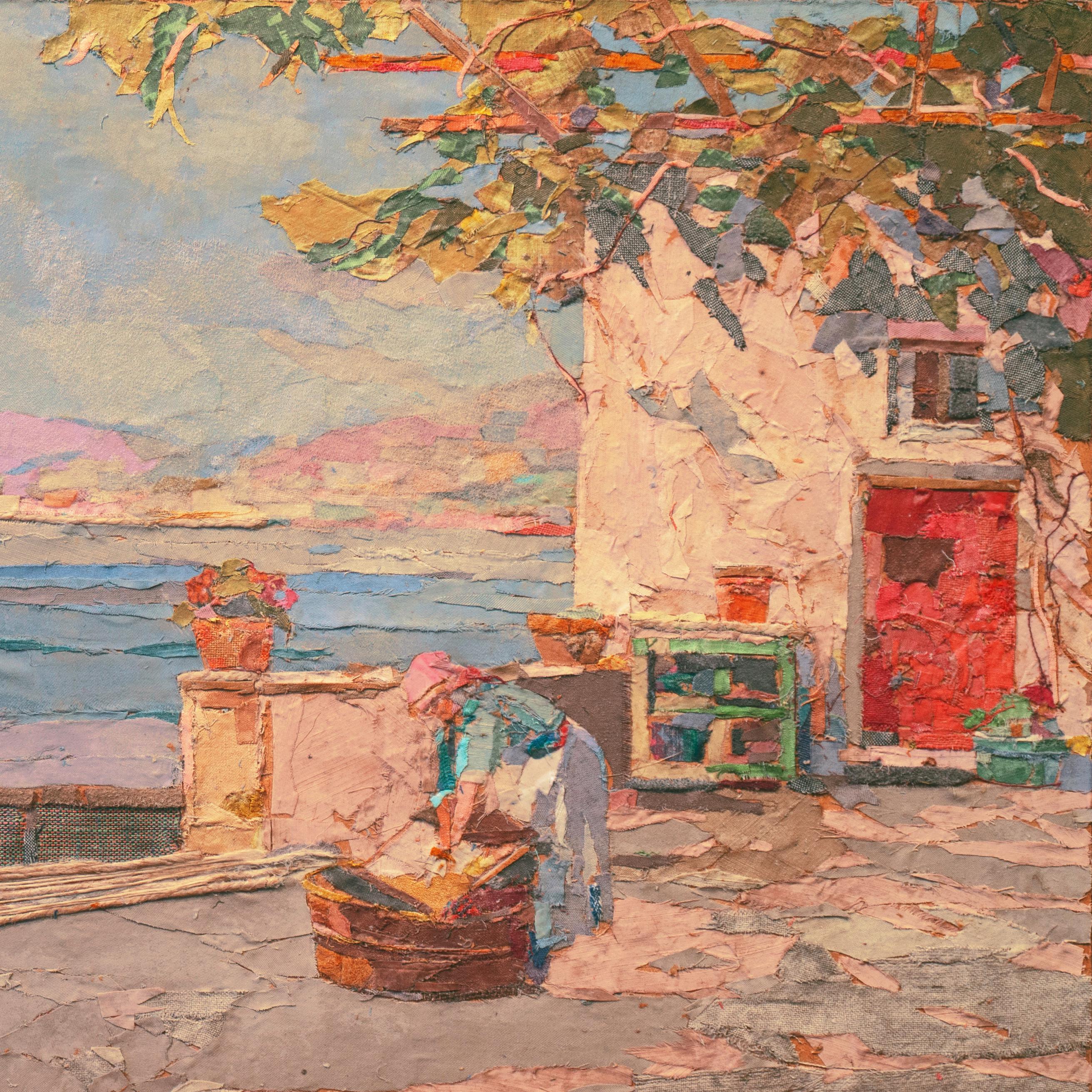 Signed lower left, 'V. Funiciello' for Vincenzo Funiciello (Italian, 1905-1955), titled, 'Ischia' and created circa 1935.

Vincenzo Funiciello was born in Ischia, in 1905, to a large family who could not afford his education. He became apprenticed