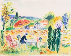'Painting in the Garden', Academy of Fine Arts of Rouen, Mandelieu-la-Napoule