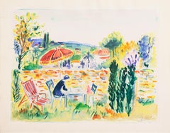 'Painting in the Garden', Academy of Fine Arts of Rouen, Mandelieu-la-Napoule