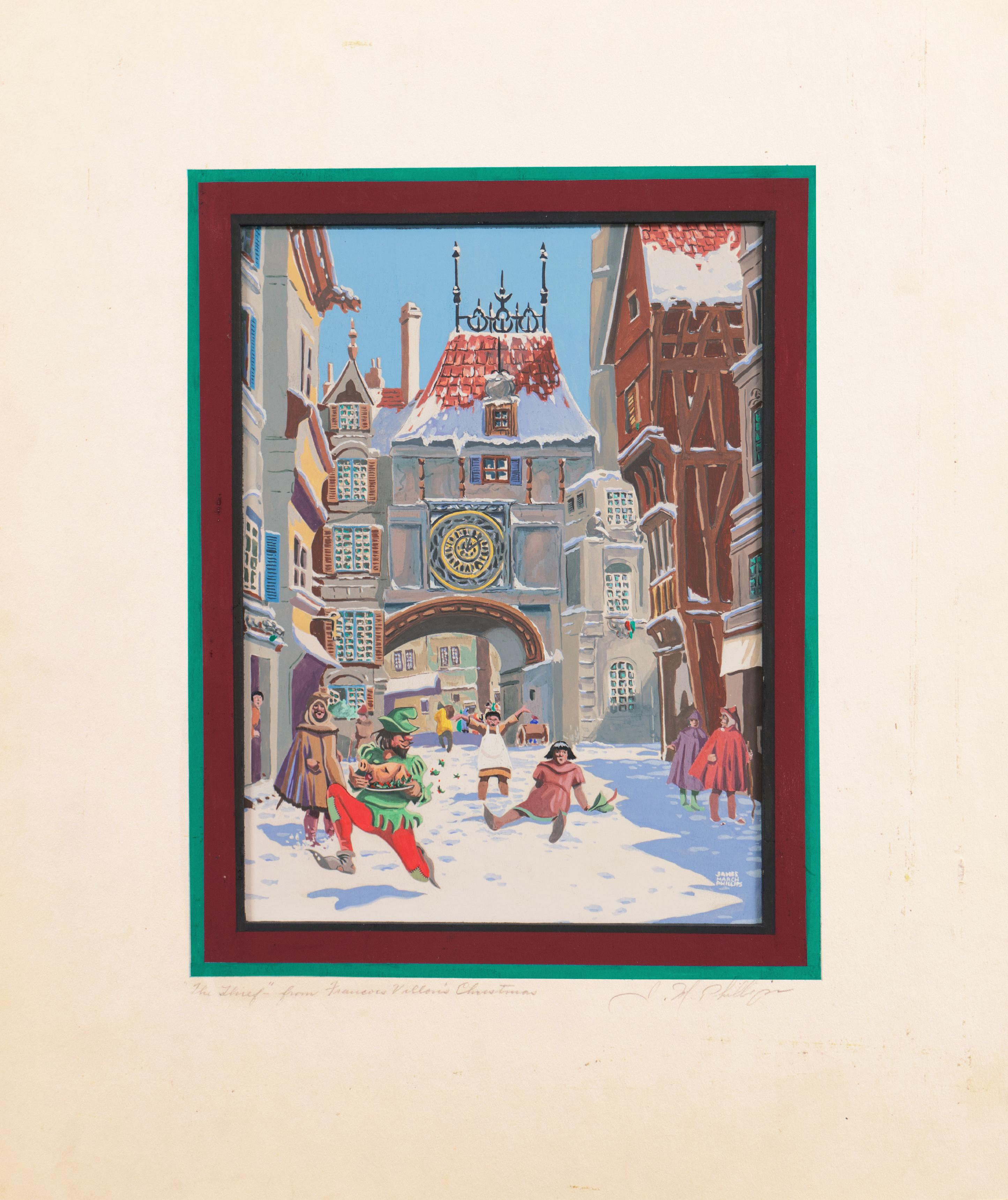 'The Thief from François Villon's Christmas', San Francisco Bay Area Illustrator For Sale 1