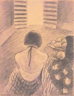'Jeune Femme Assise', Paris, Charlottenborg, Danish Post Impressionist, Benezit