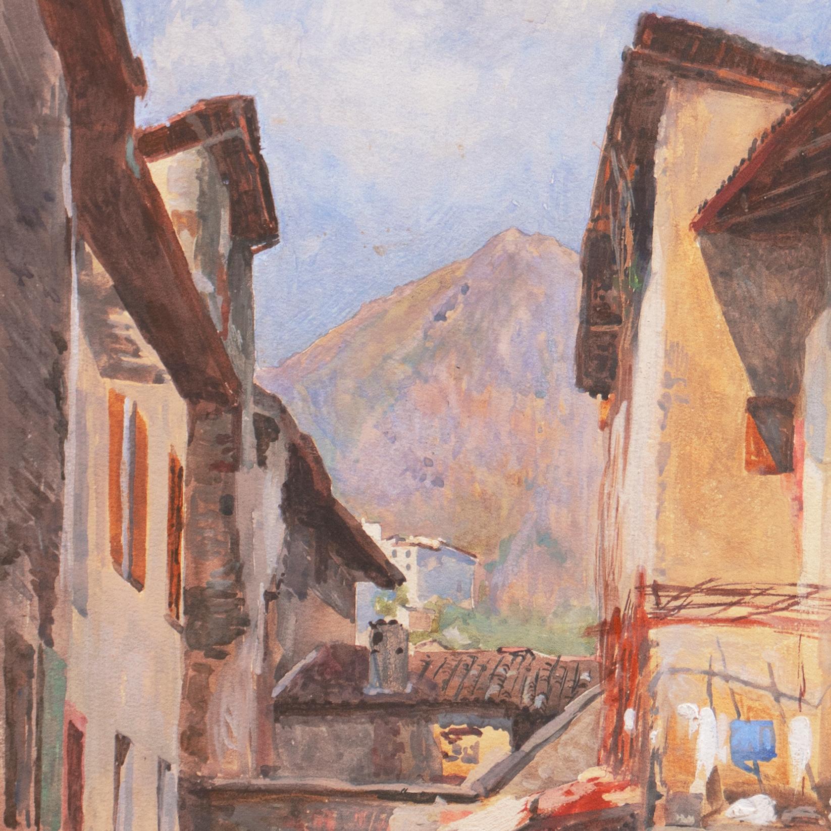 „Alpenlandschaft in Piedmont“, Professor an der Münchner Schule (Impressionismus), Art, von Hans Blum