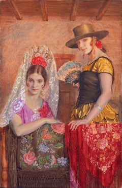 Two Senoritas", Paris, Salon des artistes français, Londres, Royal Academy
