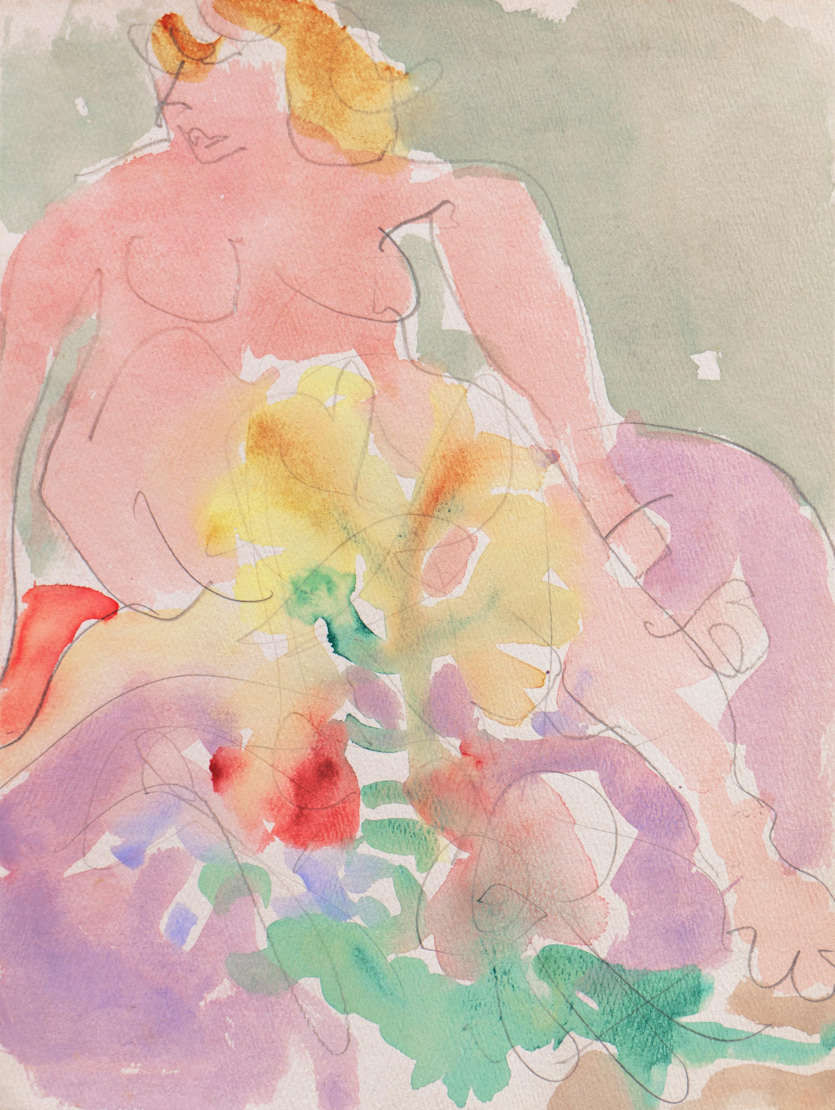 Victor Di Gesu Nude – „Sitzender Akt“, Paris, Louvre, Salon d'Automne, Acadmie Chaumire, LACMA, SFAA 