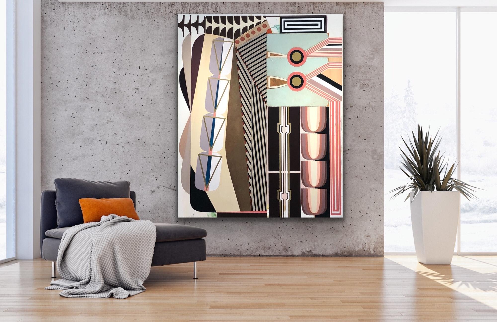 De-Nest/Departure - Abstract Painting by Alyson Khan 