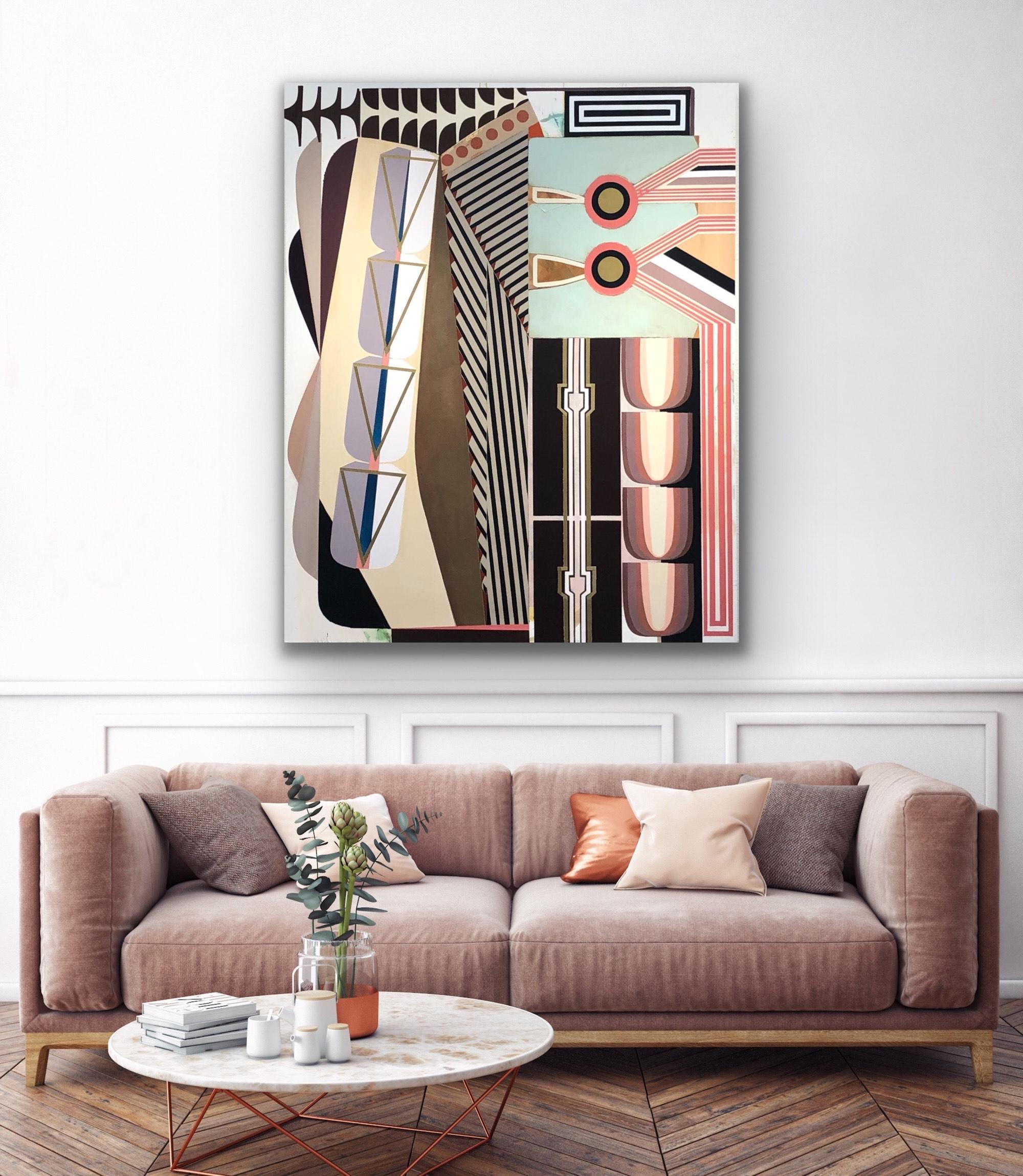 De-Nest/Departure - Painting by Alyson Khan 