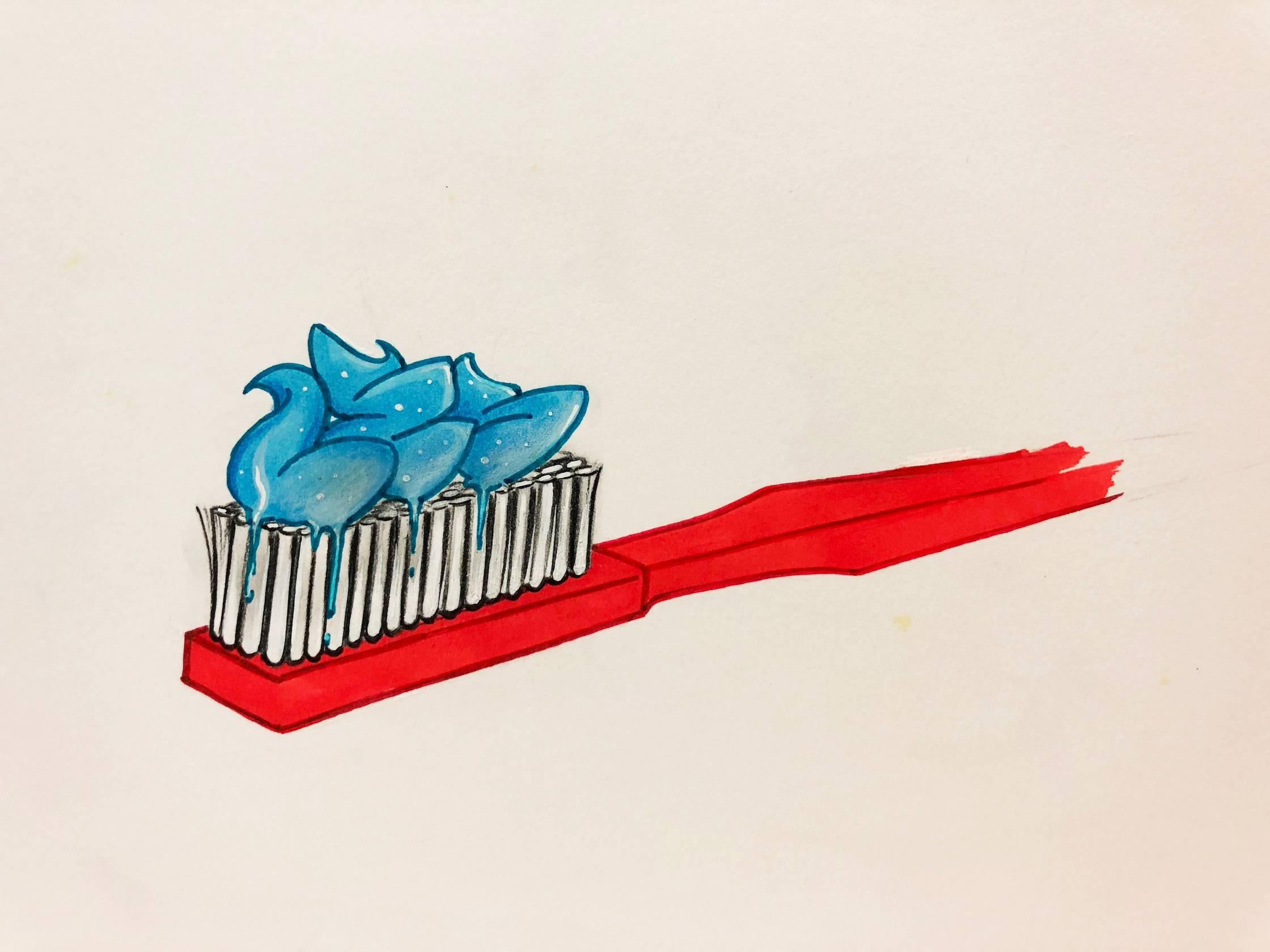Tooth Brush - Street Art Art by Ces