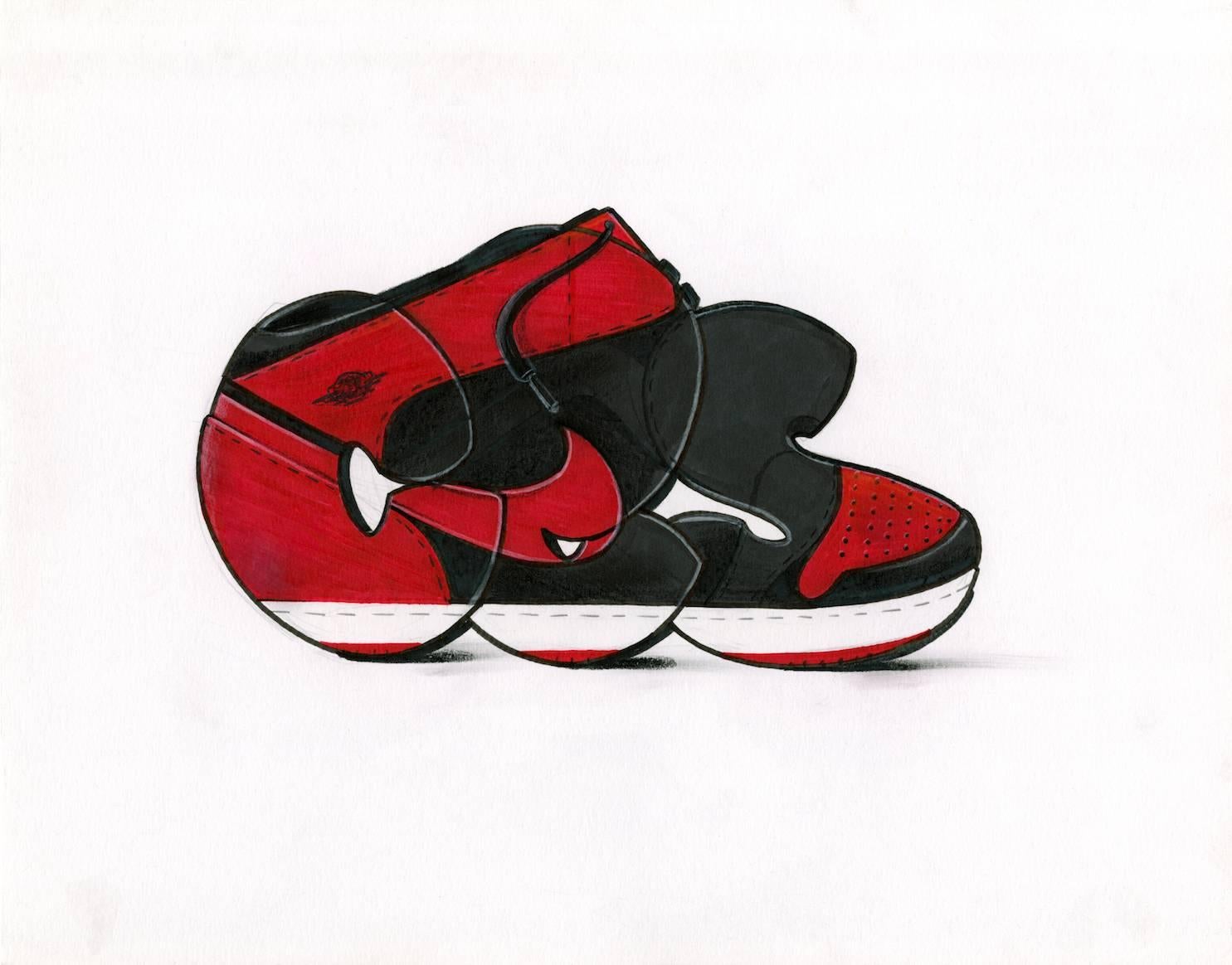 Jordan 1's - Art by Ces