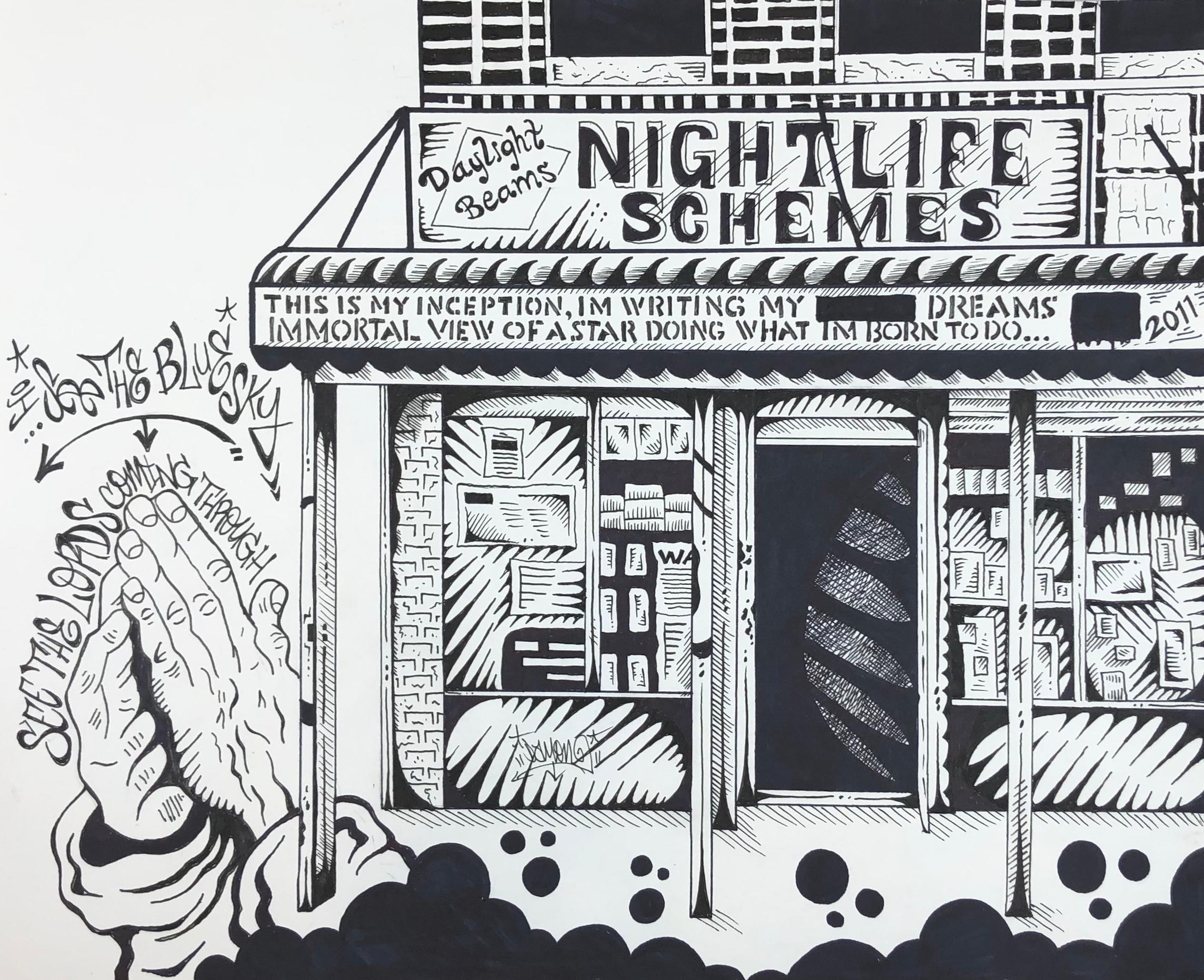 Nightlife Schemes - Art by Damon Johnson