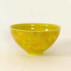 Yellow and Gold porcelain Tea bowl