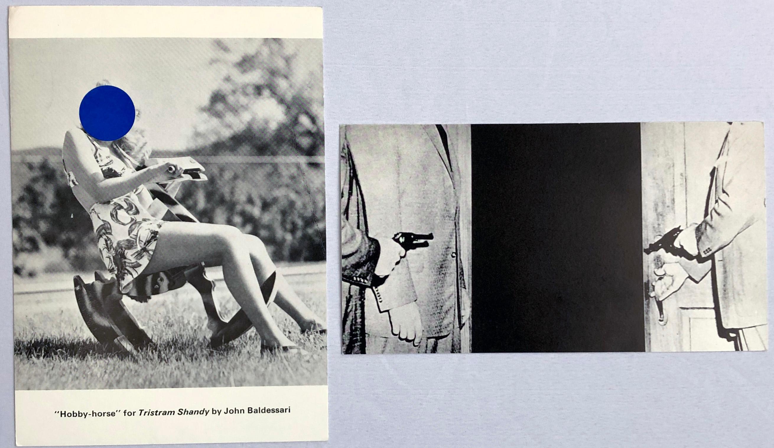 John Baldessari set of 2 vintage gallery announcements, 1989 & 1996 1