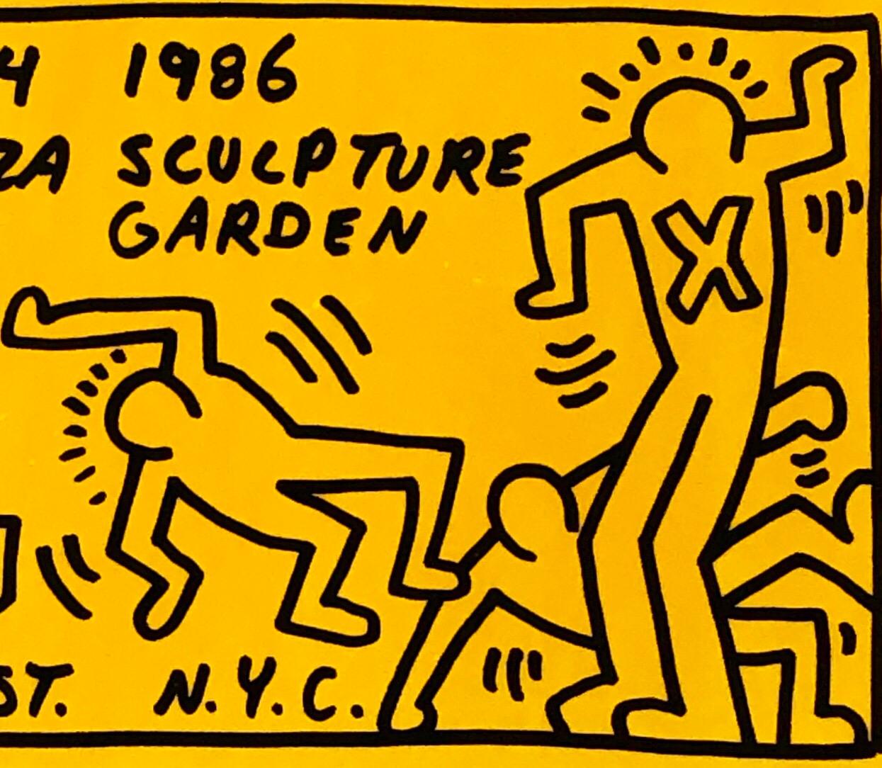 Keith Haring poster announcement 1986 (Keith Haring posters) 2