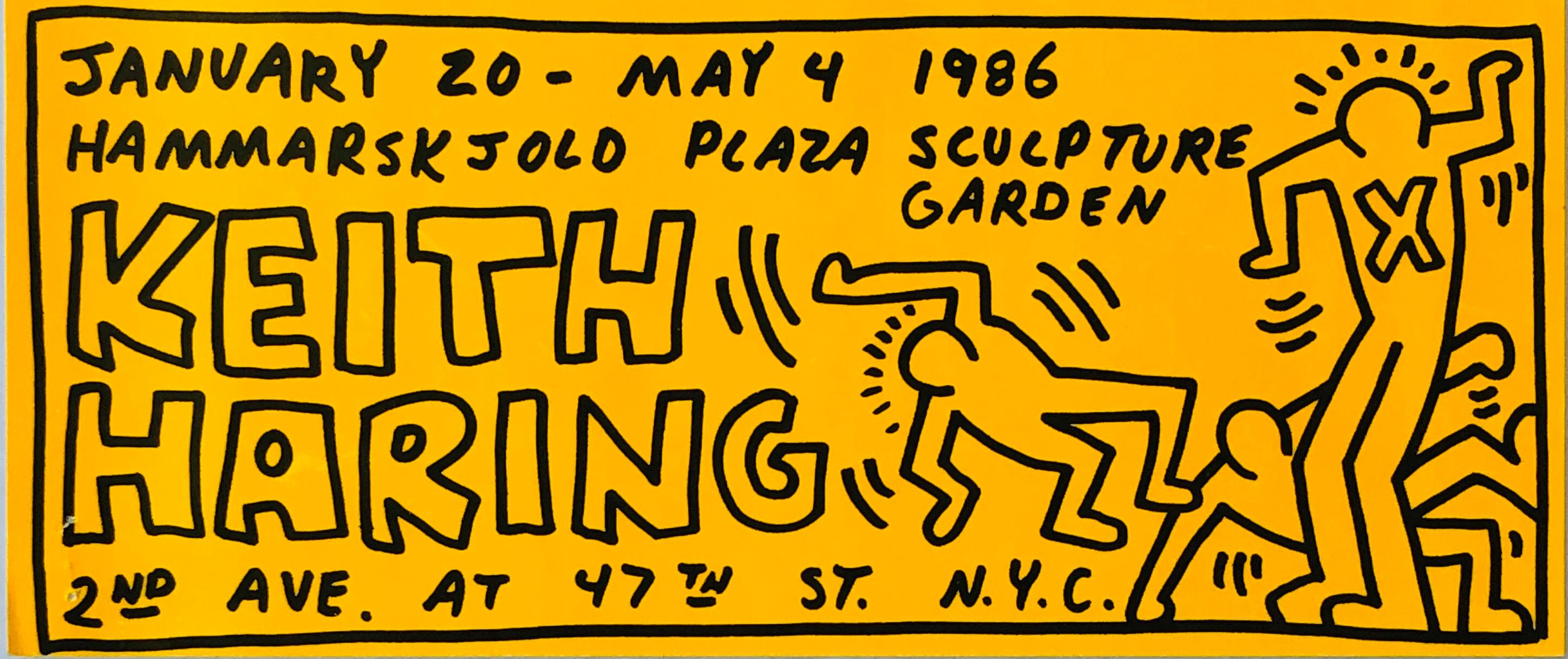 Keith Haring poster announcement 1986 (Keith Haring posters) 1