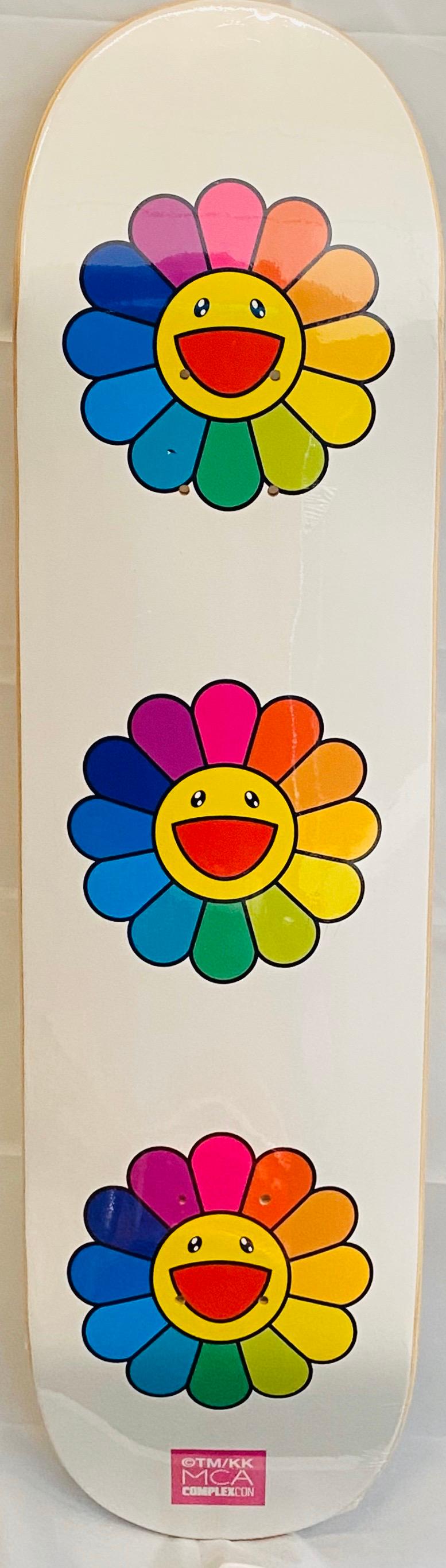 Murakami Flowers Skateboard Deck  - Print by Takashi Murakami