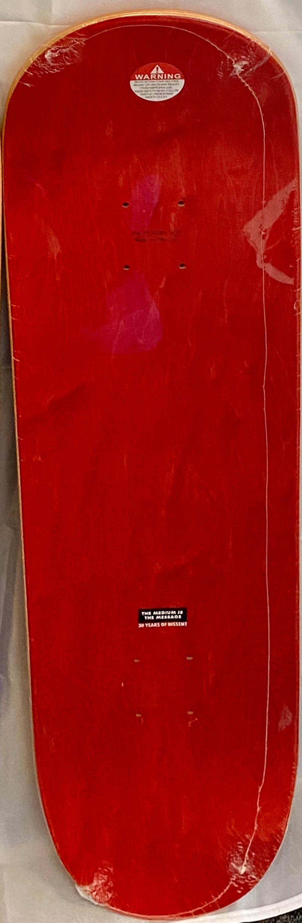 Œuvre D'Art Mural Skateboard OBEY « No Future » Par Shepard Fairey (The Skateroom 2014)