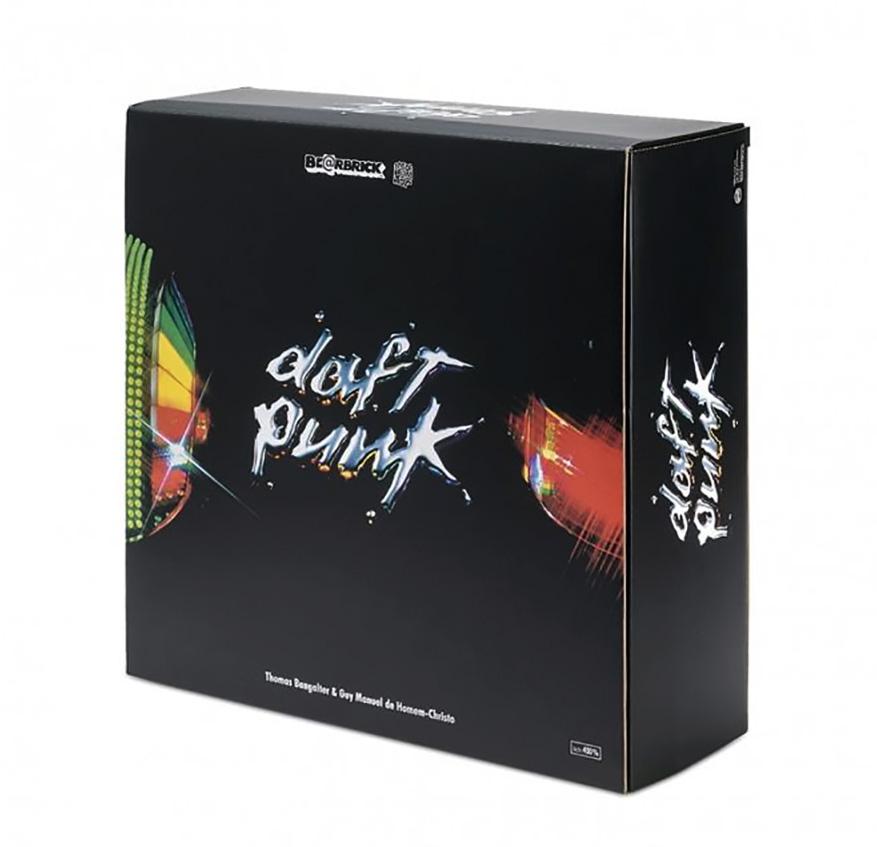 Daft Punk Bearbrick Discovery Tour Suit 400% Set by Medicom.

Figurines: 11x5 inches (applies to each individual).
New/unopened in original packaging (box may contain some minor shelf-wear).
From a sold out limited edition of unknown.

This 2 pack