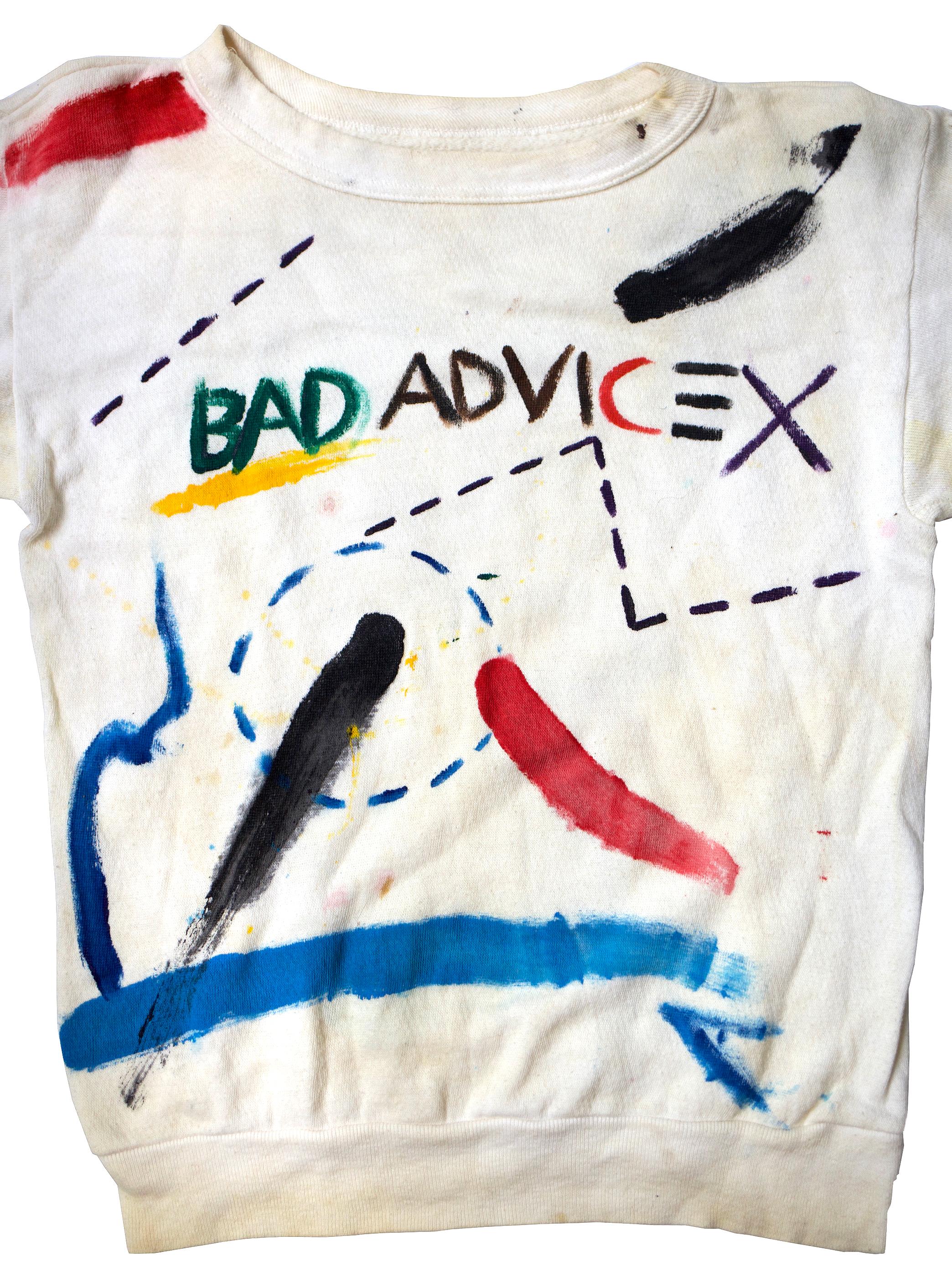 Jean-Michel Basquiat hand-painted sweatshirt 1979/1980  For Sale 1