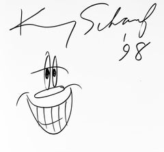 Kenny Scharf book drawing 1998 (Basquiat Keith Haring Kenny Scharf Lio Malca)