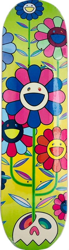 Takashi Murakami Flowers skateboard deck (Takashi Murakami flowers)