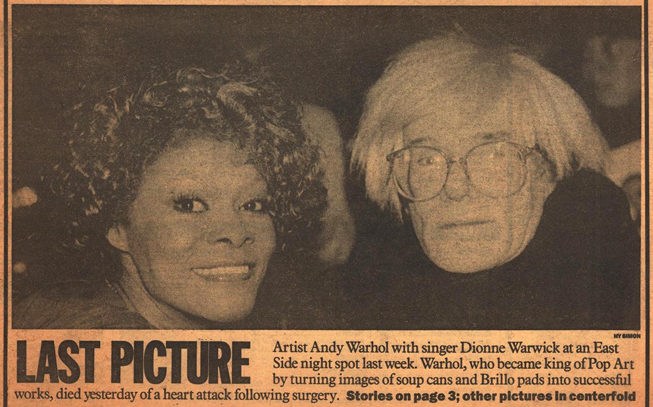 Andy Warhol stirbt! Satz von vier NY-Zeitungen von 1987, die Andy Warhols Tod ankündigen im Angebot 3