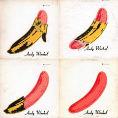 Andy Warhol Banana: Nico & The Velvet Underground Vinyl Record (set di 4 opere)