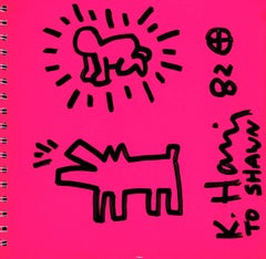 Keith Haring Radiant Baby Barking Dog drawing 1982 (Keith Haring Tony Shafrazi)