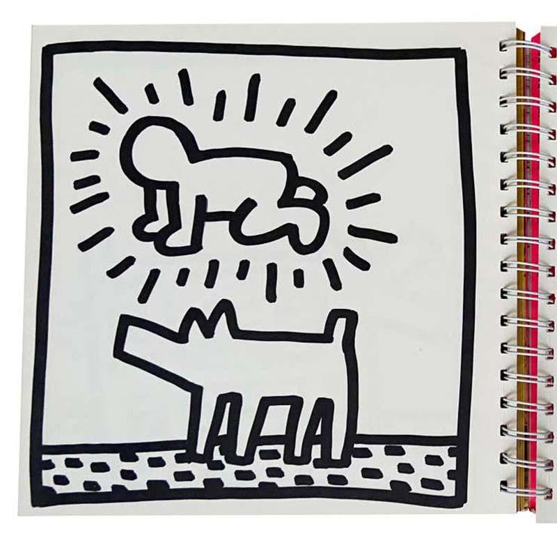 Keith Haring Radiant Baby Barking Dog drawing 1982 (Keith Haring Tony Shafrazi) 14