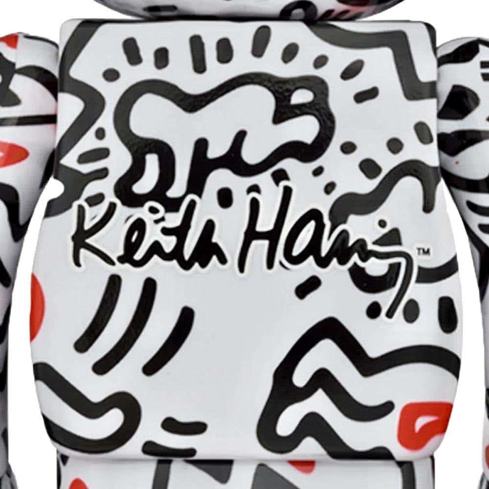 Basquiat Keith Haring Bearbrick 400% set of 2 works (Haring Basquiat Be@rbrick) For Sale 2