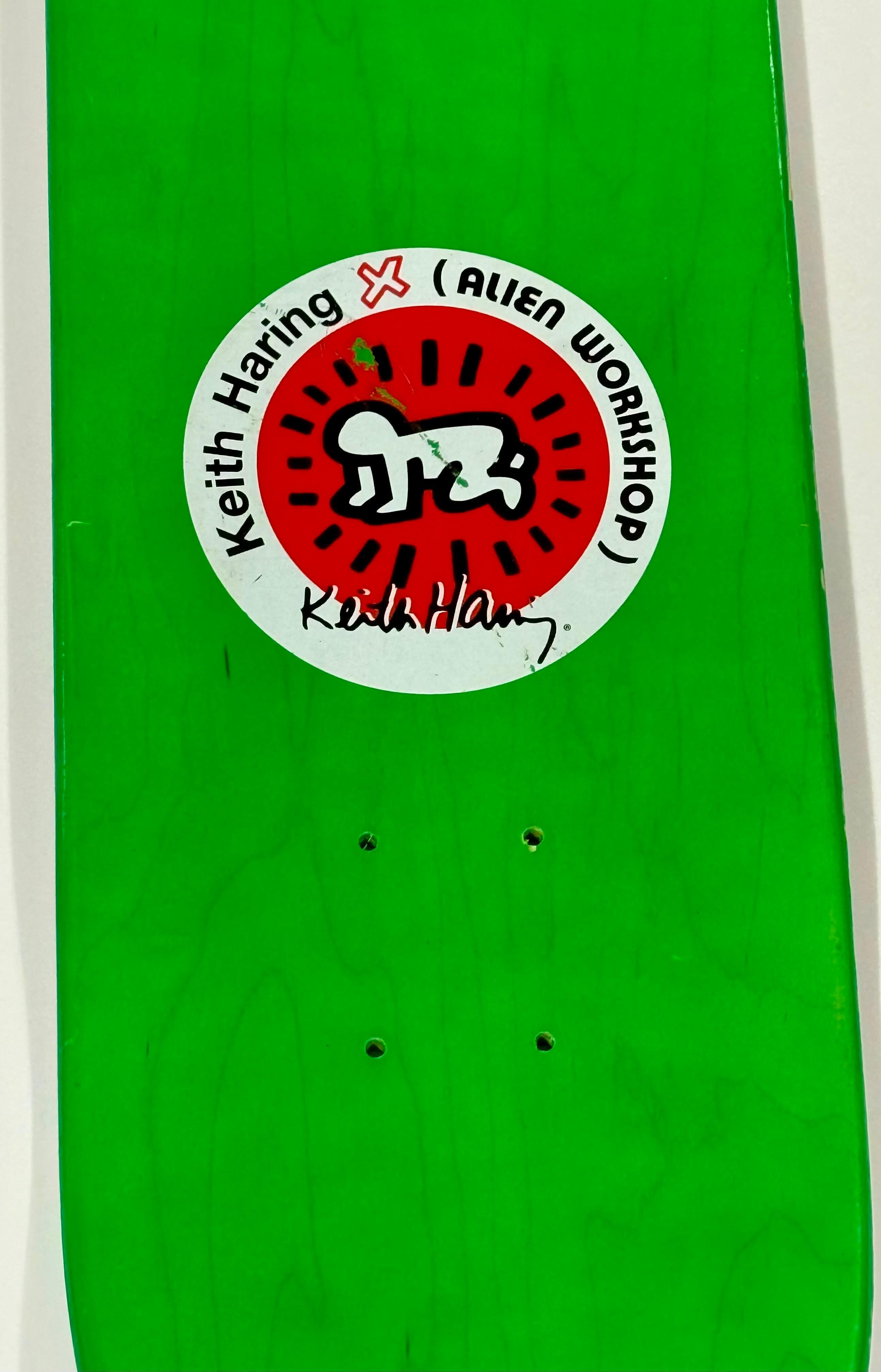 Keith Haring crawling baby Skateboard Deck (Keith Haring skate deck) For Sale 3