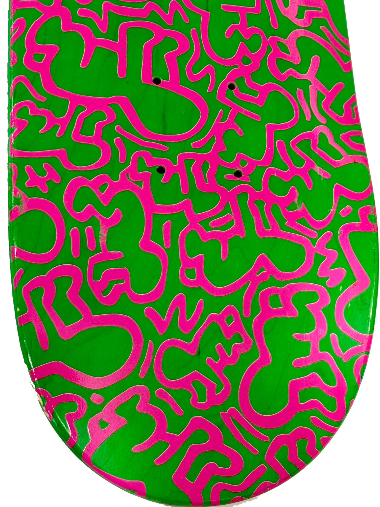 Keith Haring crawling baby Skateboard Deck (Keith Haring skate deck) For Sale 2