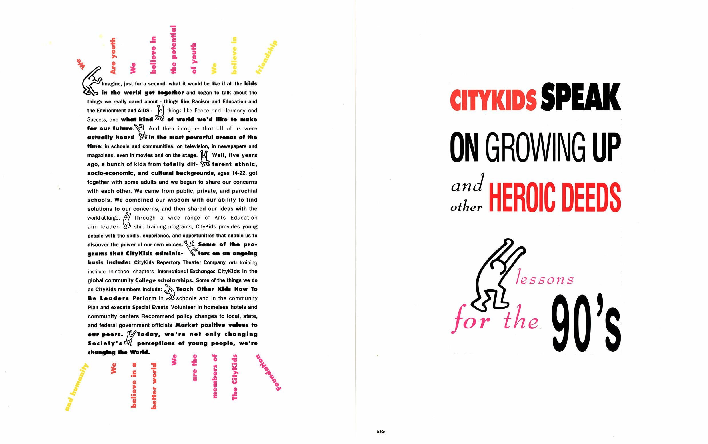Keith Haring Citykids program 1990 - Pop Art Print by (after) Keith Haring