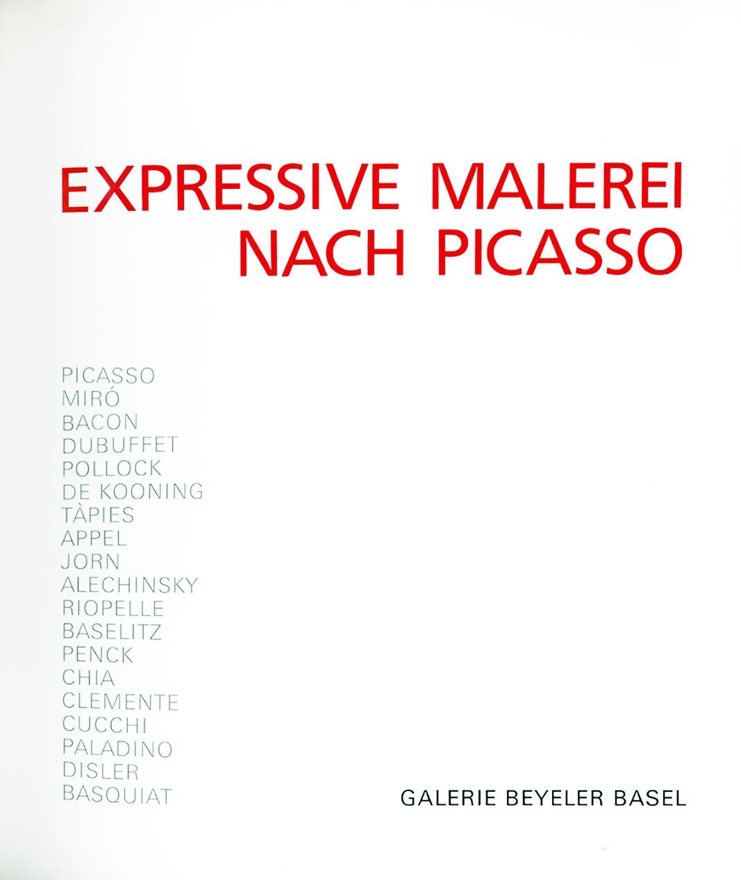 Basquiat Picasso Exhibition Catalog 1983 (Expressive Malerei nach Picasso) im Angebot 1