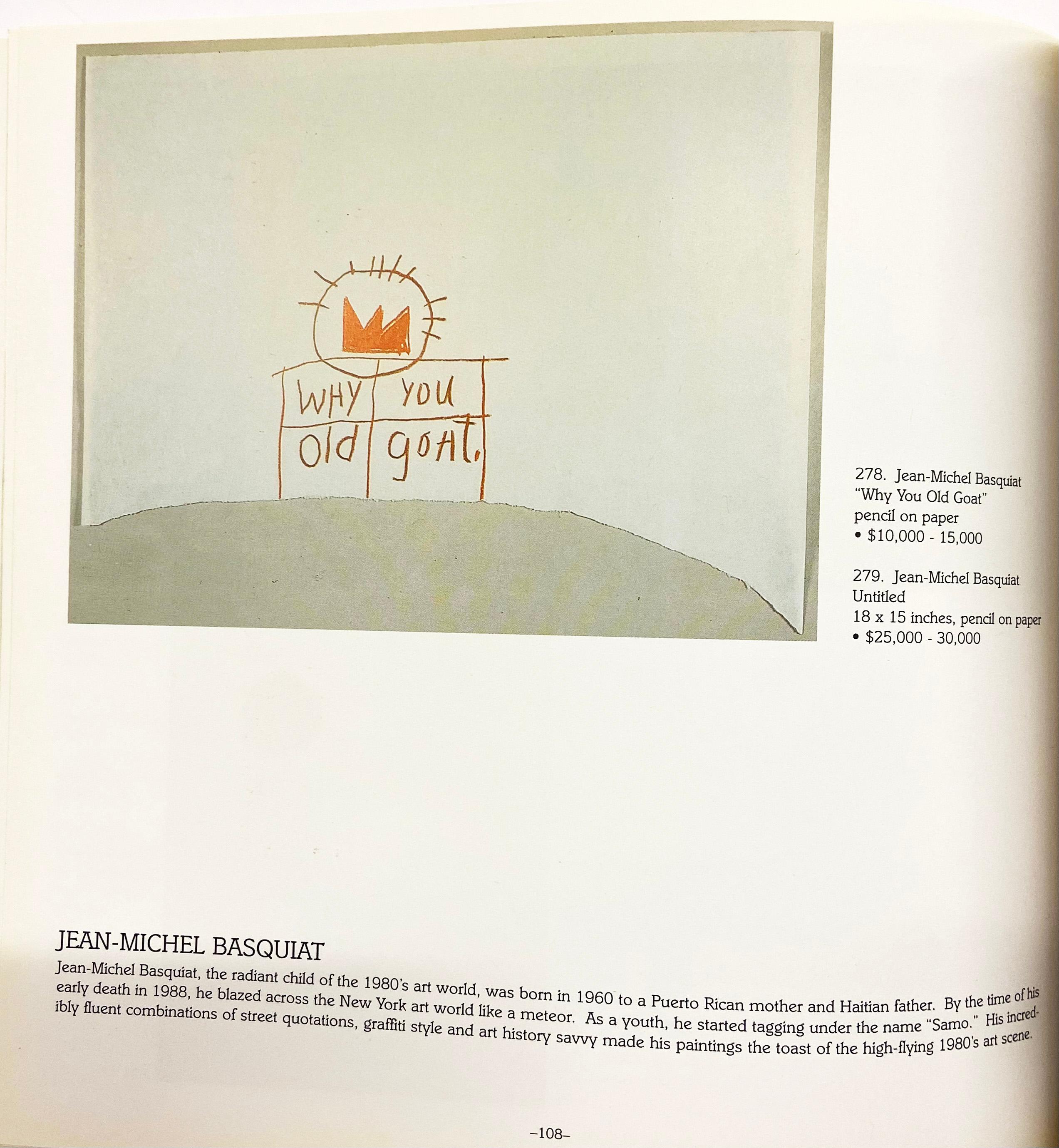 Catalogue de vente aux enchères des graffitis de Guernesey 2000 en vente 7
