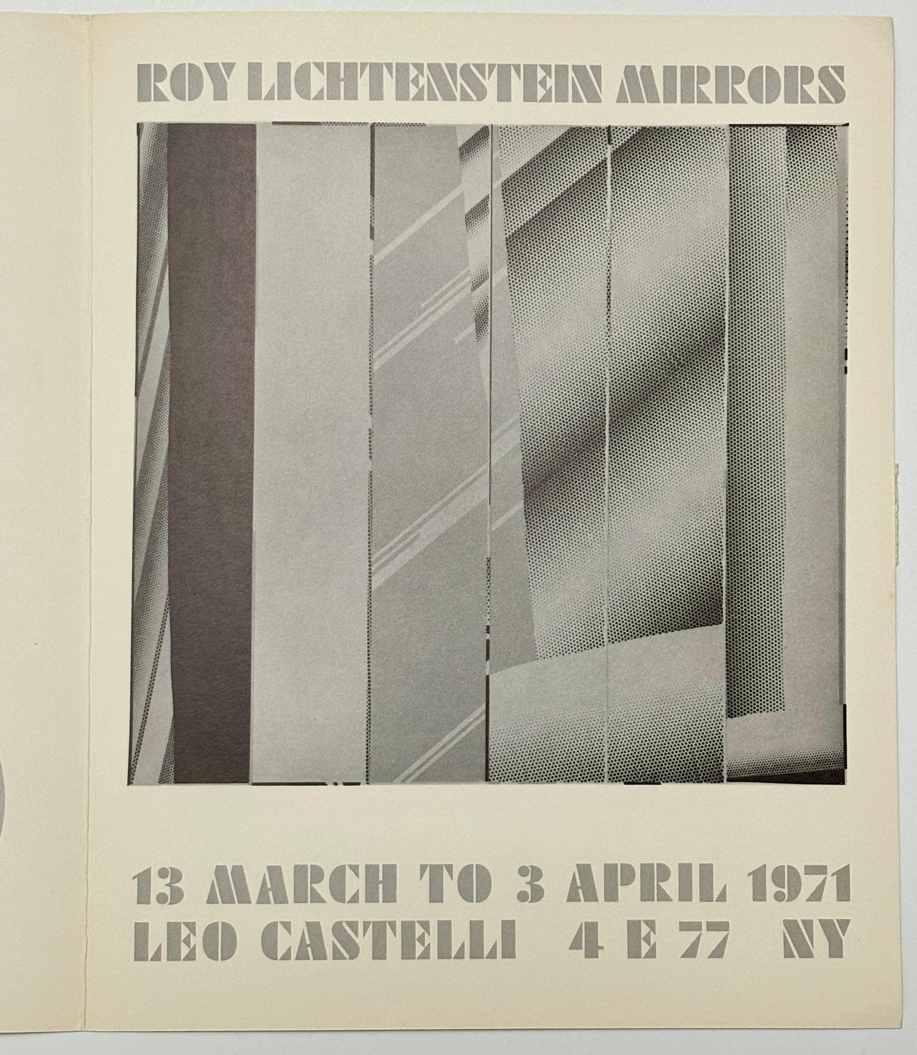 Roy Lichtenstein Mirrors 1971 (annuncio della galleria Roy Lichtenstein Castelli) in vendita 4