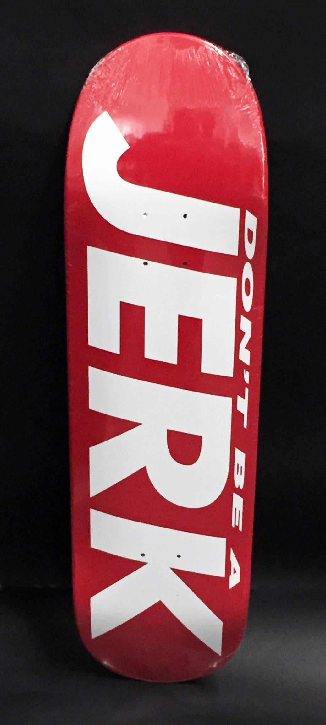 Skateboard « Don't Be A Jerk » de Barbara Kruger en vente 1