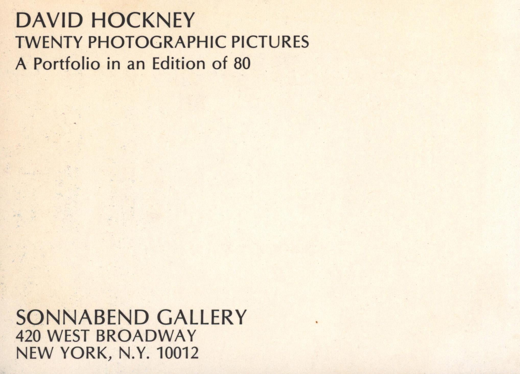 David Hockney Sonnabend Gallery New York 1976 (David Hockney Pools announcement) 1