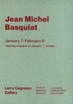 Basquiat Gagosian gallery Los Angeles 1986 (1986 Basquiat announcement)