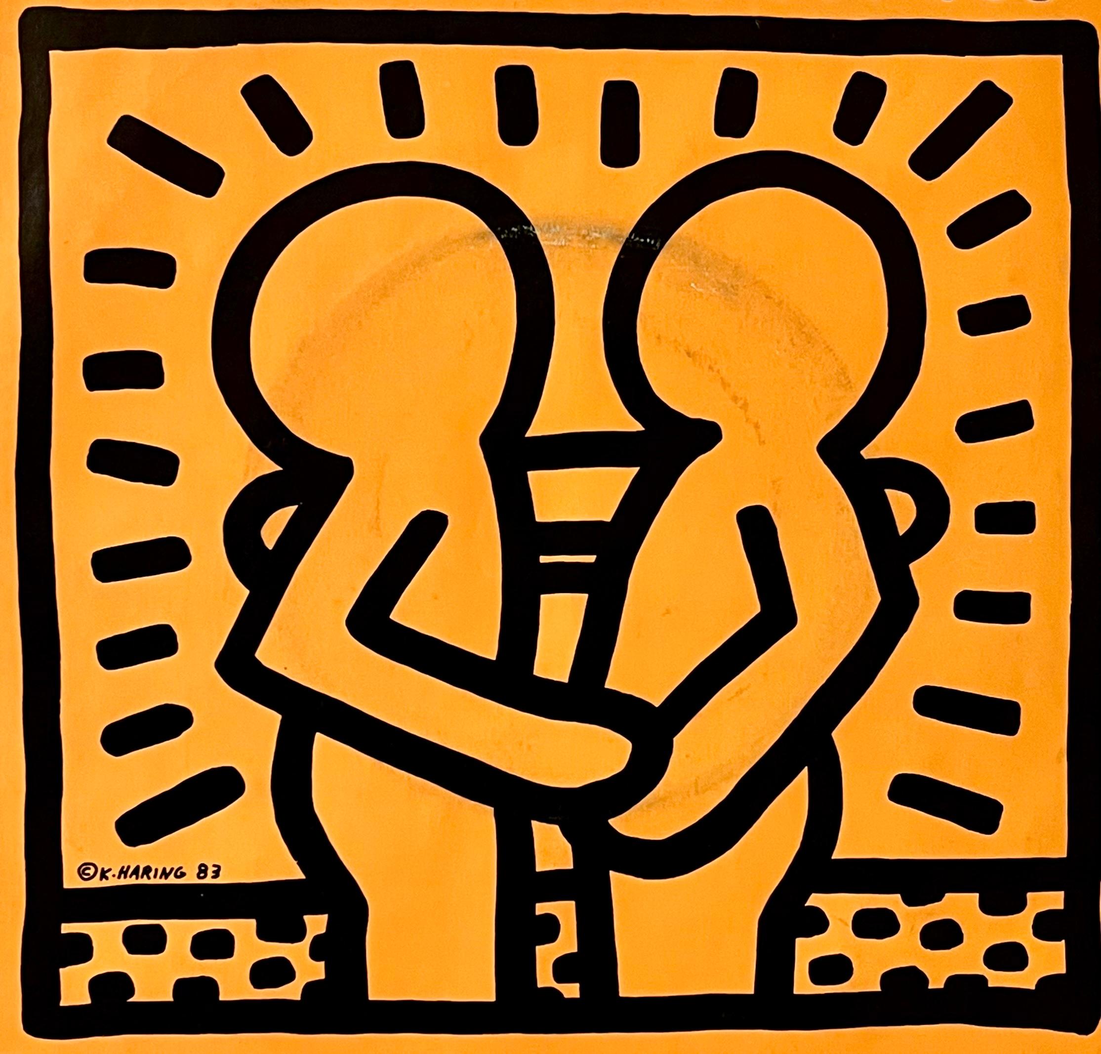 Rare 1980s Keith Haring Vinyl Record Art For Sale 2