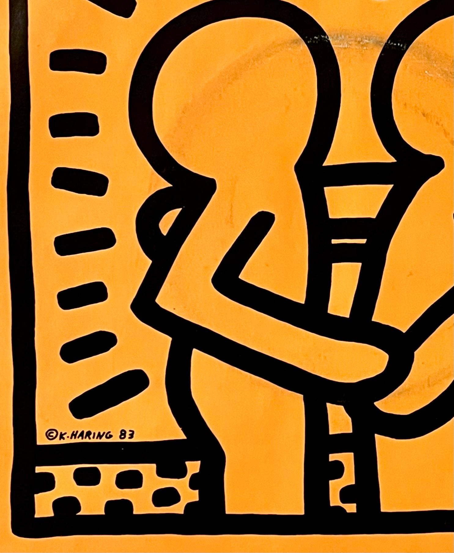 Rare 1980s Keith Haring Vinyl Record Art For Sale 3